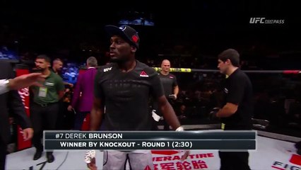 Fight Night Sao Paulo: Derek Brunson Octagon Interview