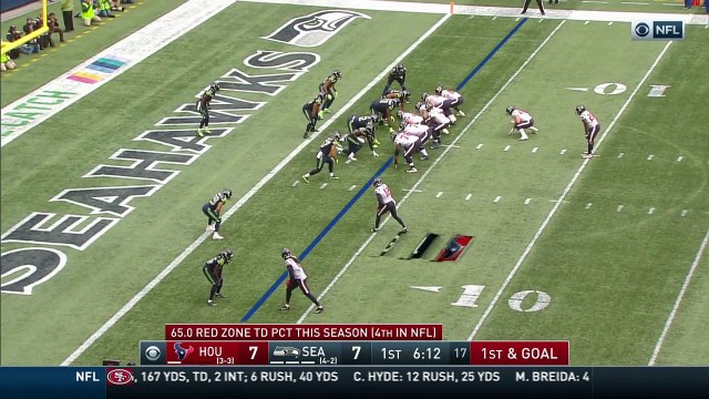 Houston Texans running back Lamar Miller slices into the end zone for a Texans touchdown