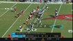 Carolina Panthers quarterback Cam Newton fakes handoff, zig-zags past defenders for 20 yards