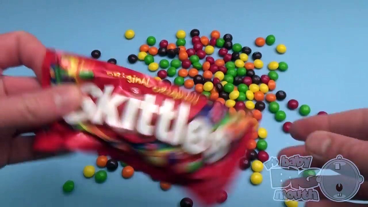 New Learn Colours with a Surprise Egg and a Skittles Rainbow! Part 21