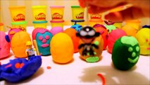 Play Doh Surprise Eggs - Kinder Surprise Eggs - LEGO Minifigures - Marvel Heroes - Spongebob