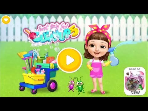 Best android games | Sweet Baby Girl Cleanup 5 - Messy House Makeover | Fun Kids Games