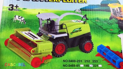 COSECHADORA Y TRACTOR CON REMOLQUE - RECOLECCIONANDO EL TRIGO MAQUINAS AGRICOLAS DE JUGUETES