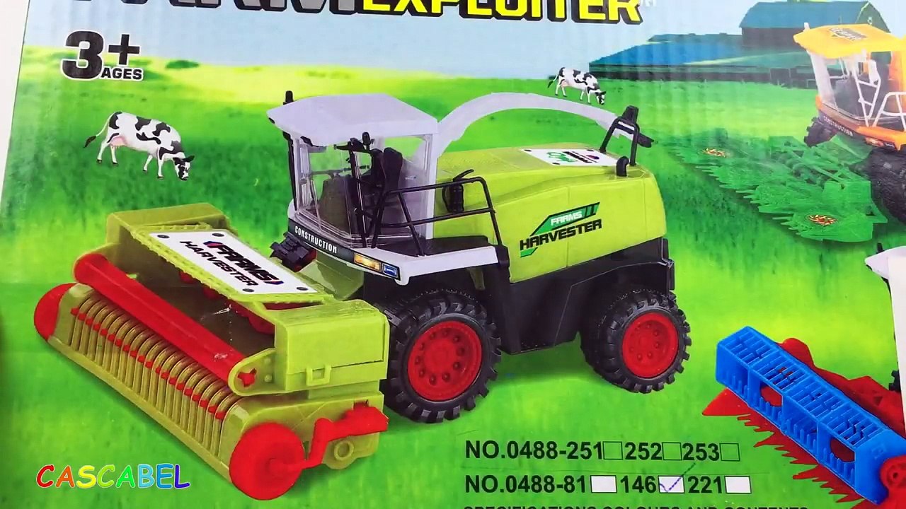 COSECHADORA Y TRACTOR CON REMOLQUE - RECOLECCIONANDO EL TRIGO MAQUINAS AGRICOLAS DE JUGUETES