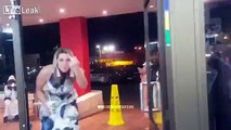 Drunk Lady At McDonald's Not Happy She Was Kicked Out!