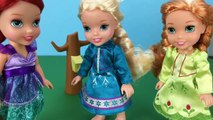 Frozen Elsa and Anna Toddlers Switch Bodies After Ice Skating! With Little Mermaid Ariel Toddler