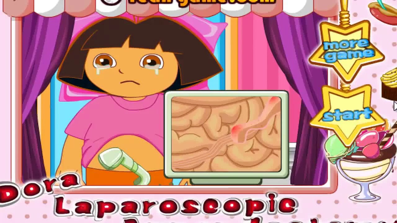 Dora The Explorer Doctor Visit - Dora Surgery Cartoon Game For Children