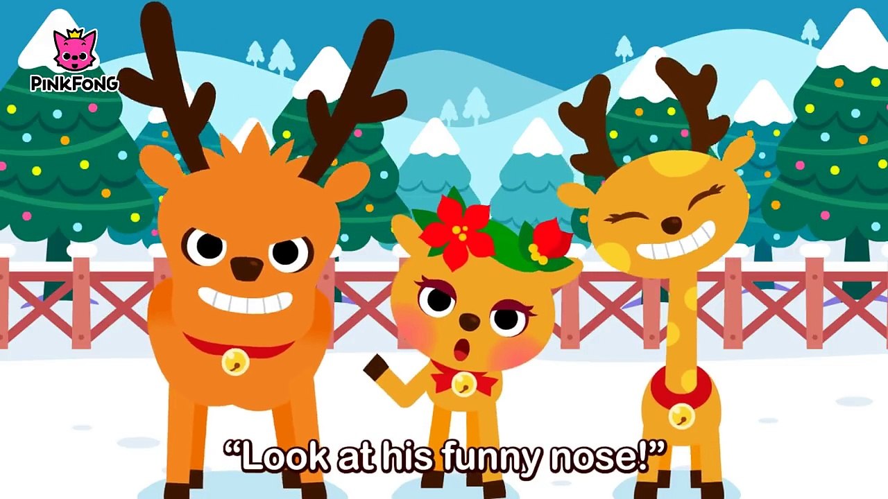 The Red Nosed Reindeer Rudolph _ Christmas Carols _ Pinkfong Songs for Children-d9N_vC8Y2fg