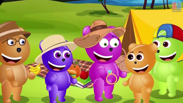 Mega Gummy Bear Cake Pop Screaming Finger Family Nursey Rhymes For KIDS Children