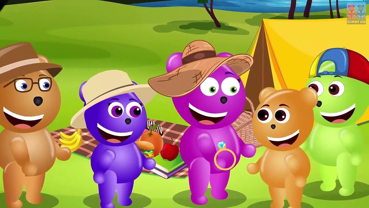 Mega Gummy Bear Cake Pop Screaming Finger Family Nursey Rhymes For KIDS Children