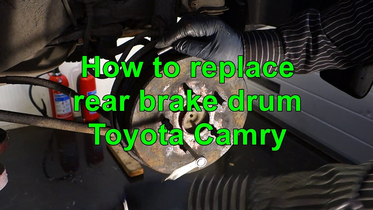 How to replace rear brake drum Toyota Camry. Years 1990-2000