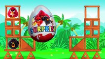 Colors for Children to Learn with ANGRY BIRDS Movie Toy Surprise Egg Colours for Kids to Learn