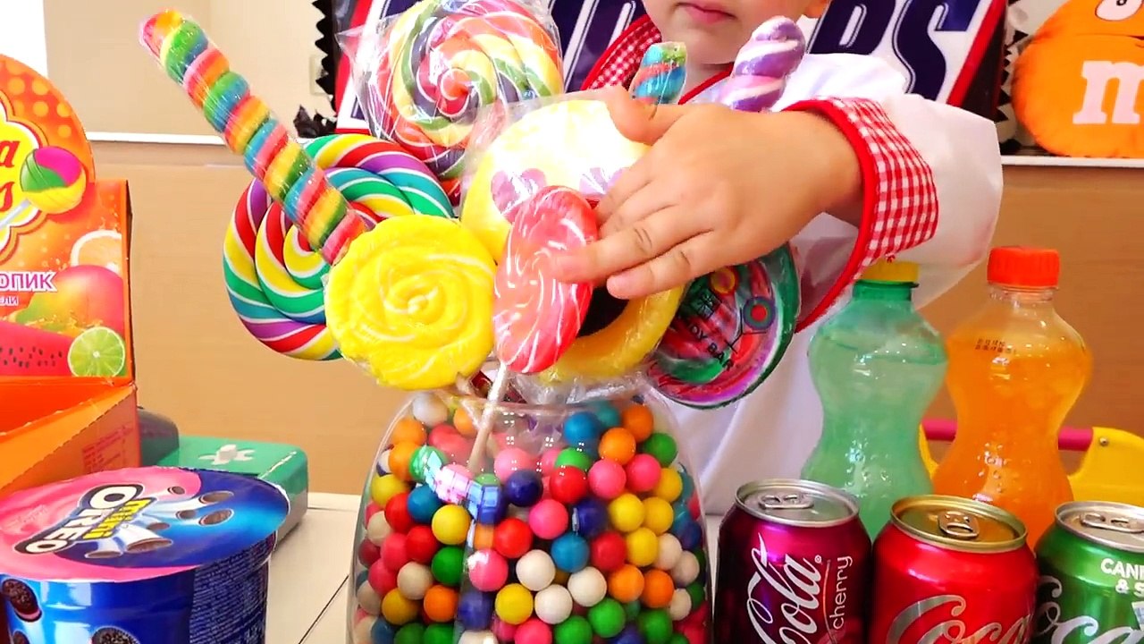 Bad Kids & Giant Popcorn Johny Johny Yes Papa Song Nursery Rhymes Song & Learn Colors for Children-MP9cgxYDHkM