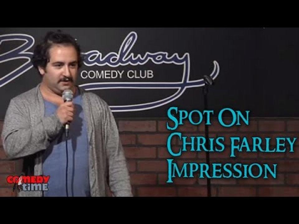 Spot On Chris Farley Impression (Stand Up Comedy)