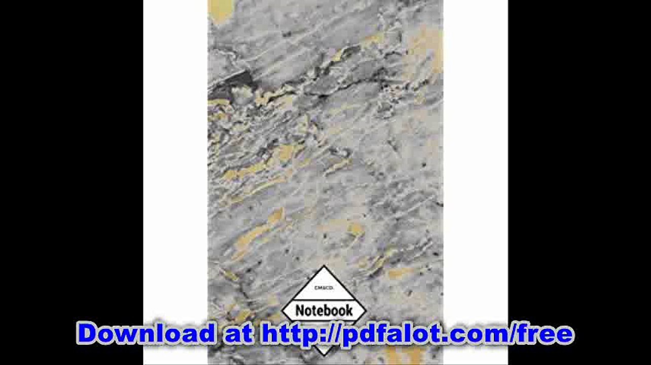 GM&Co Notebook Journal Dot-Grid, Lined, Graph, 120 pages 5.5'x8.5' - Grey and Gold Marble Texture