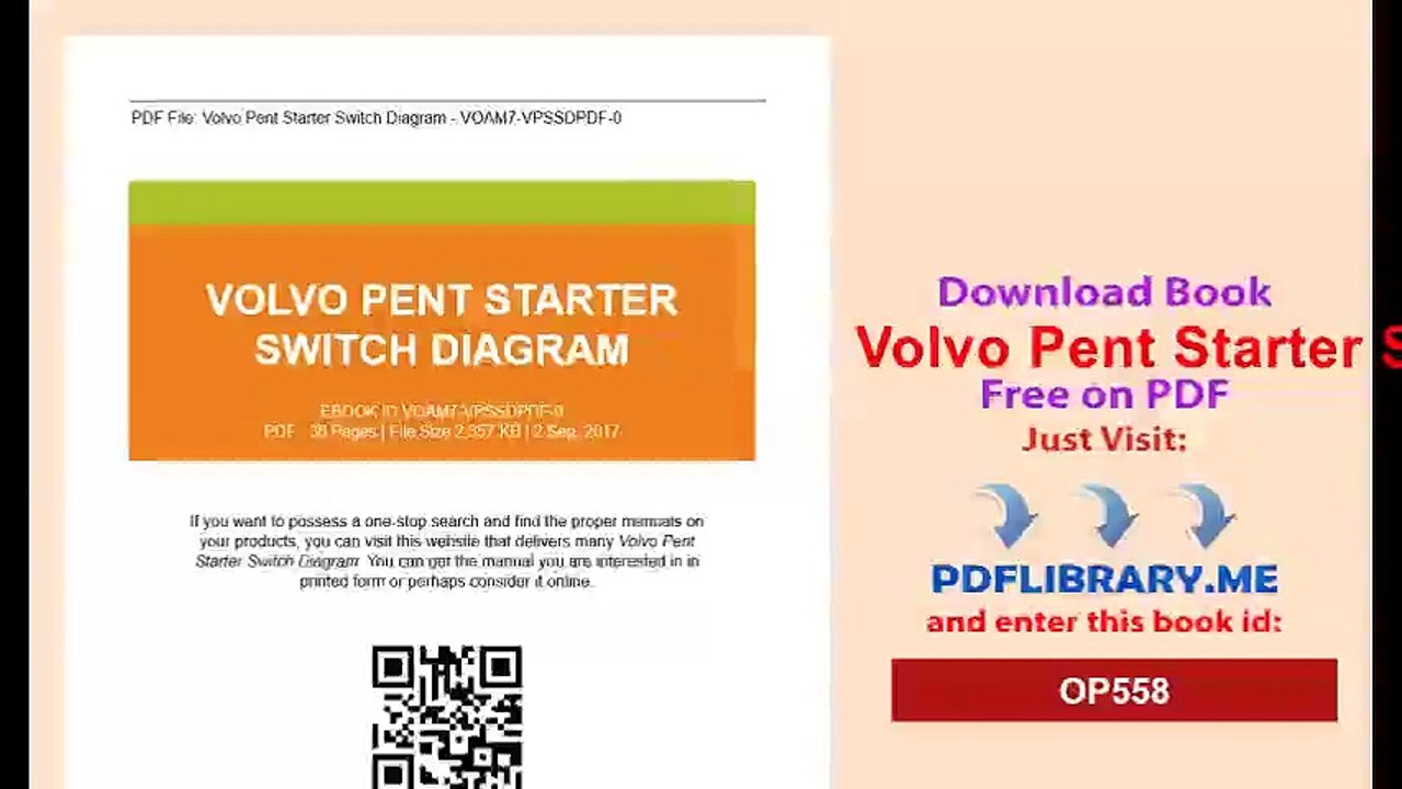 Volvo Pent Starter Switch Diagram