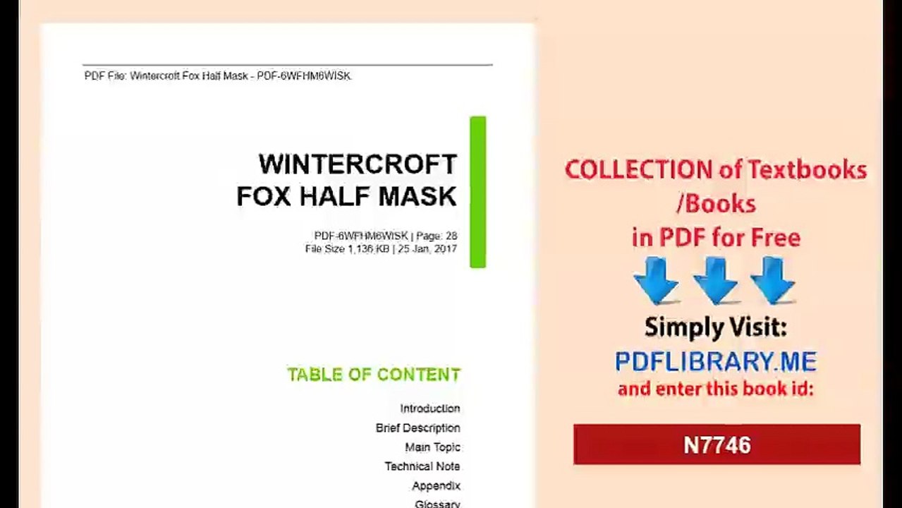 Wintercroft Fox Half Mask