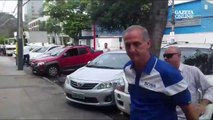 Hilário vai ao dentista escoltado por policiais