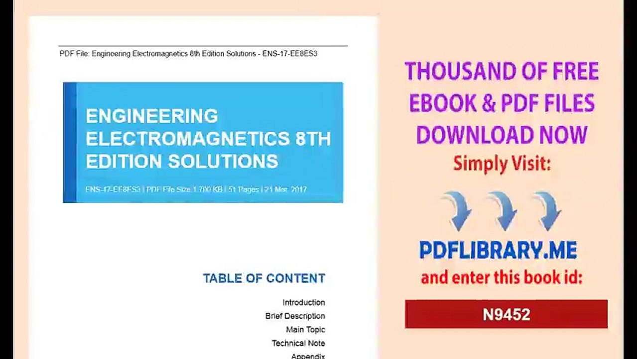 Engineering Electromagnetics 8th Edition Solutions