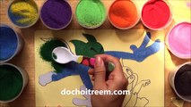 Đồ chơi trẻ em TÔ MÀU TRANH CÁT MÈO TOM VÀ CHUỘT JERRY - Colored Sand Paiting (Chim Xinh)