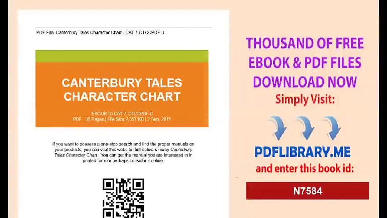 Canterbury Tales Character Chart