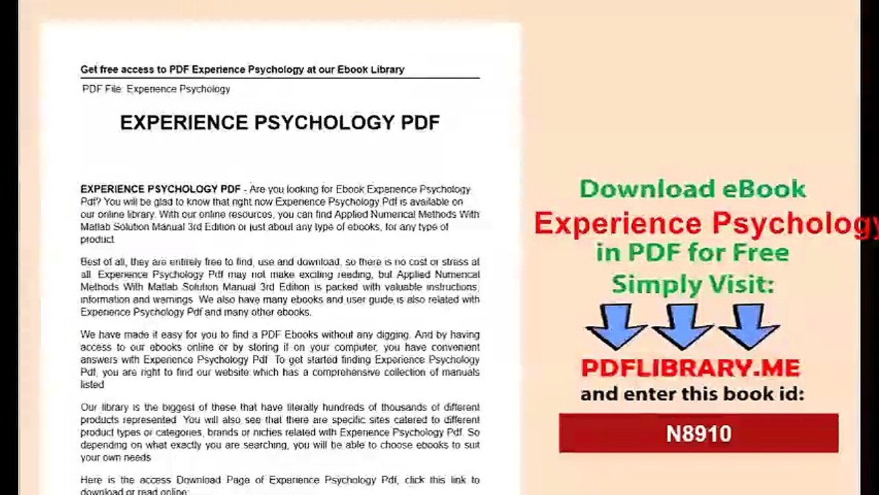 Experience Psychology
