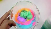 DIY How To Make Colors Bubble Slime Learn Colors Bubble Kinetic Sand Slime Beach