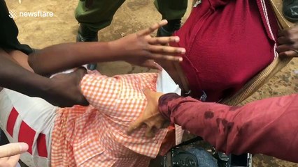 Police clash with protestors in Nairobi ahead of election result