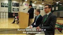 Teen governor? Kansas youths take on adults in central US state