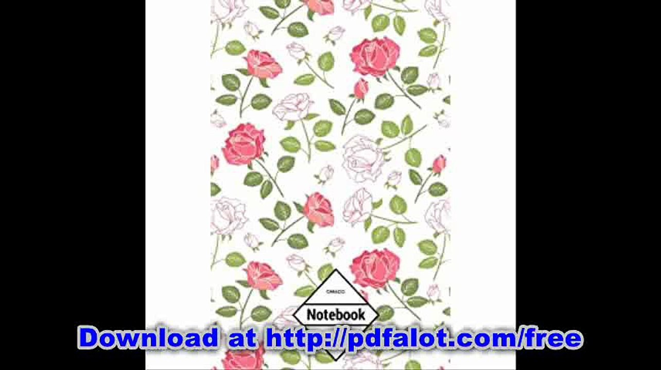 GM&Co Notebook Journal Dot-Grid, Lined, Graph, 120 pages 5.5'x8.5' White Valentine Couple Lover Roses (Floral Notebook)