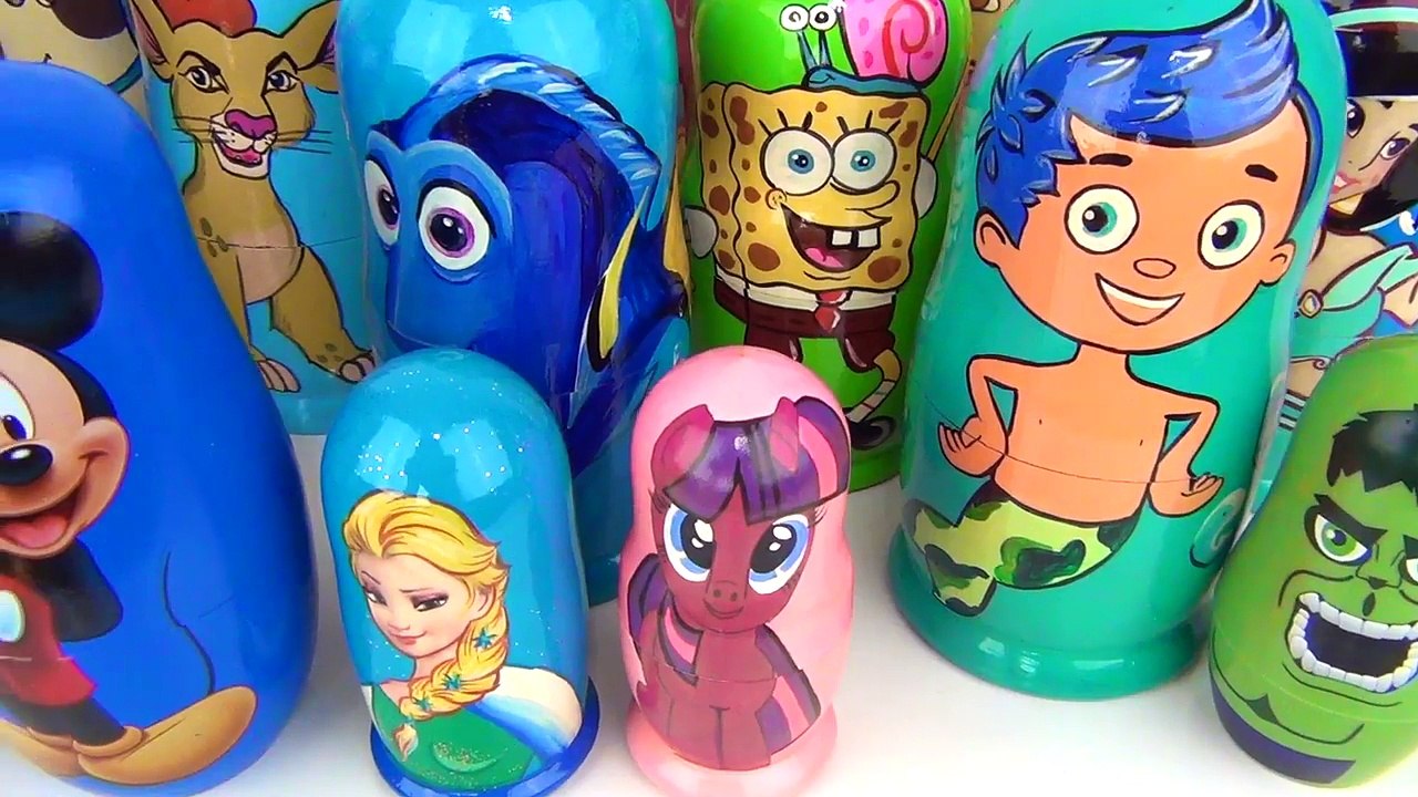 LOTS OF NESTING DOLLS! PJ Masks, Paw Patrol, Bubble Guppies, Finding