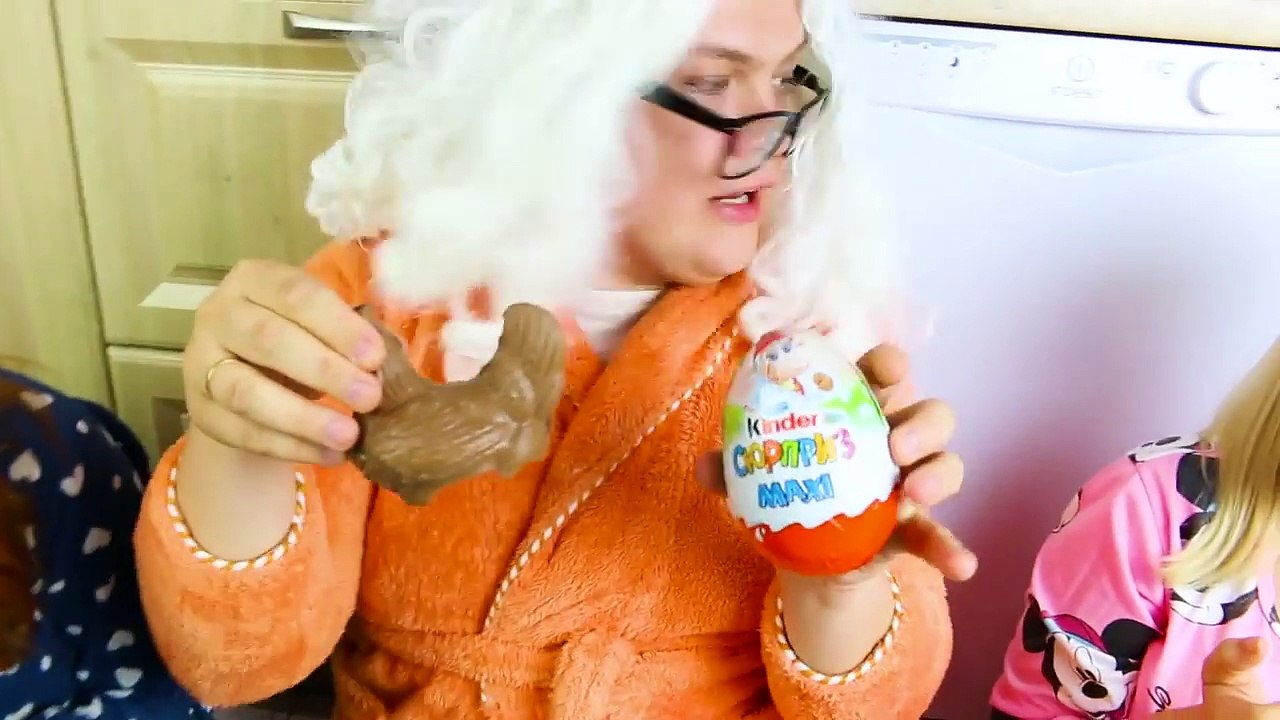 Gummy vs Real Chocolate Bunny Easter Candy Challenge Victoria Annabelle Granny Freak Family World-XYaOgppqnWc