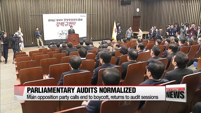 Main opposition party puts end to parliamentary boycott as audit nears end