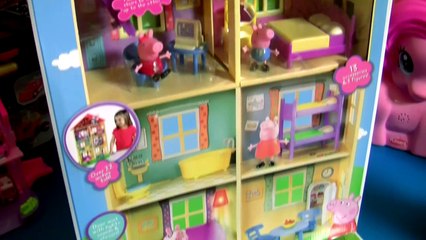 Huge Peppa Pig Lights N' Sounds Family House with 7 Rooms for Pig George Daddy and Mommy by Funtoys-3yLXF6bJjJY
