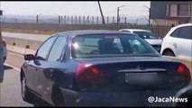 Attempted hit and run on N1 caught on camera