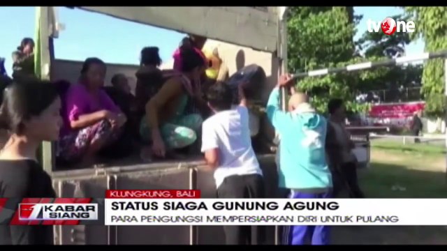 Status Gunung Agung Turun, Pengungsi Bersiap Pulang ke Rumah