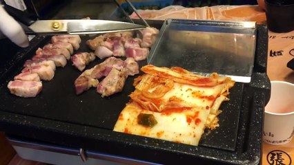 韓国の焼き肉屋「サムギョプサル＆にらサムギョプサル」２本立て動画！　고기 굽는 동영상  韩国烤五花肉&韭菜烤五花肉  韓國烤肉  Food ASMR Korean BBQ
