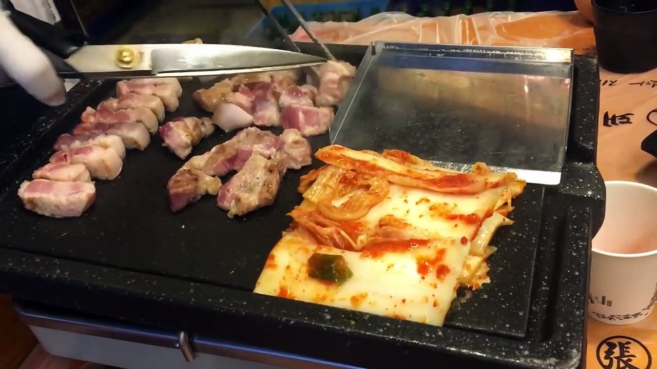 韓国の焼き肉屋「サムギョプサル＆にらサムギョプサル」２本立て動画！　고기 굽는 동영상  韩国烤五花肉&韭菜烤五花肉  韓國烤肉  Food ASMR Korean BBQ