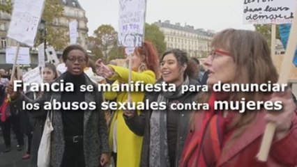 Video herunterladen: Francia se manifiesta para denunciar los abusos sexuales contra mujeres