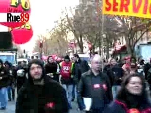Manif pour les régimes spéciaux des retraites