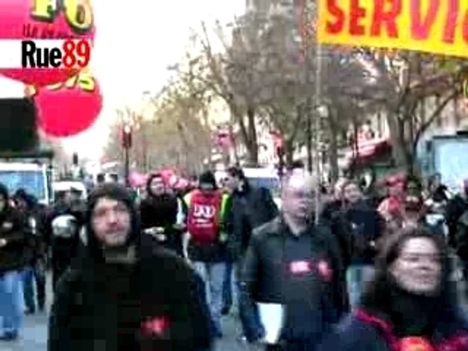 Manif pour les régimes spéciaux des retraites