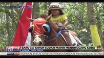 Balita 3,5 Tahun Penunggang Kuda