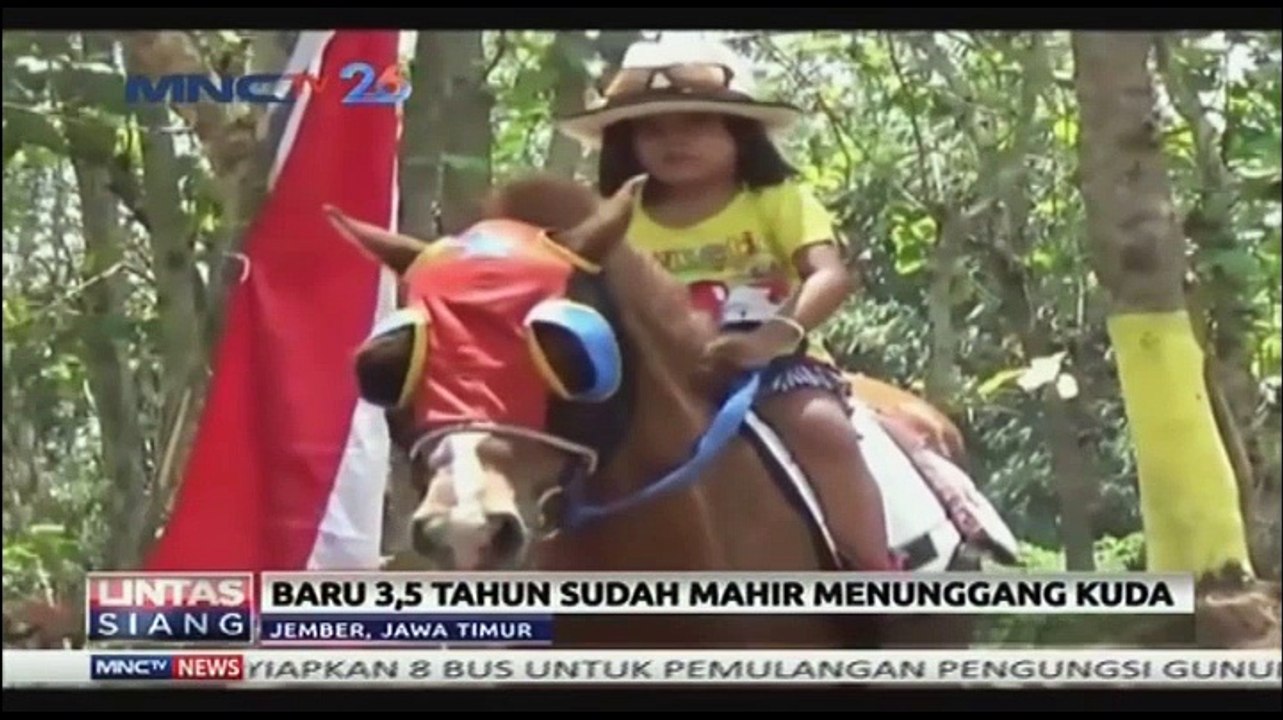 Balita 3,5 Tahun Penunggang Kuda