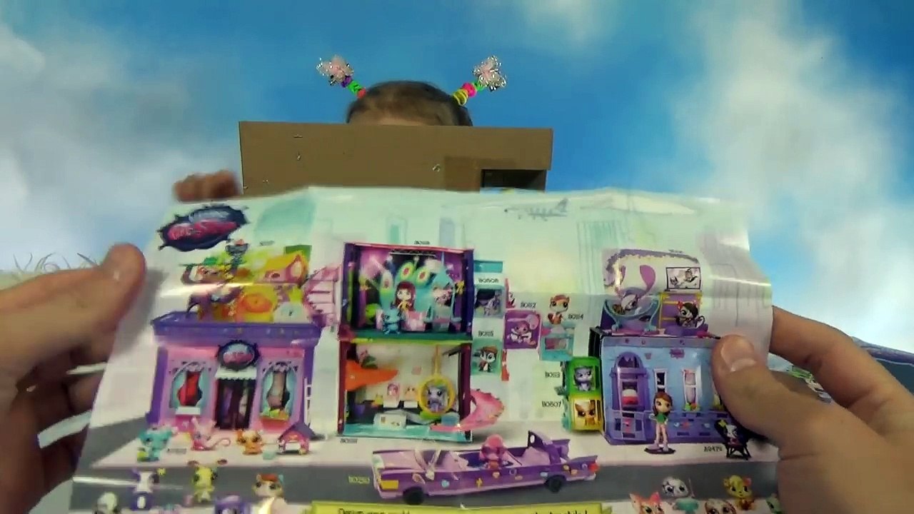 Кошечка с украшениями Литлест Пет Шоп ЛПС игрушка распаковка LPS kittie toy with stikers