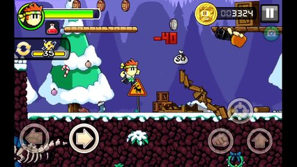 Dan The Man - NEW ADVENTURE! - Frosty Plains 1-1 to 1-2 [60Fps] (Android)