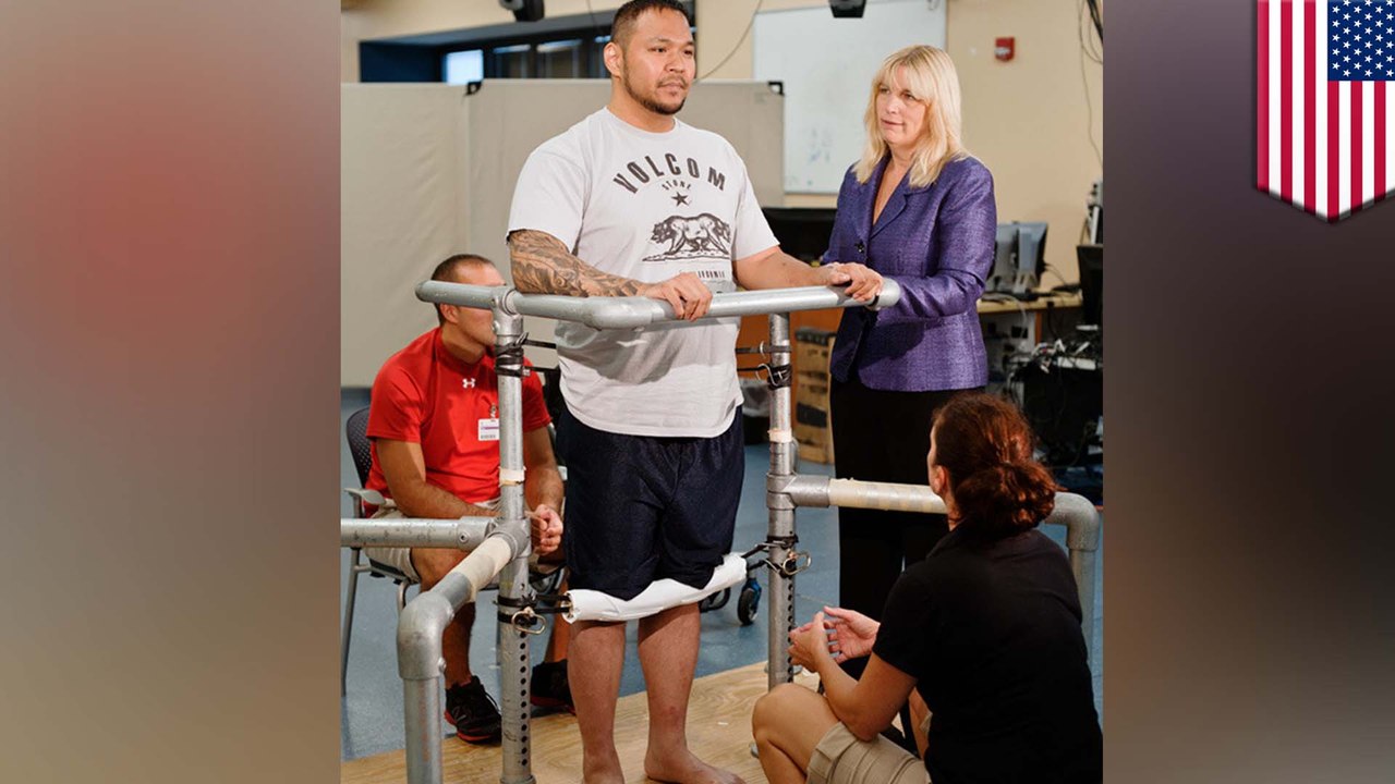 Paralyzed man can stand again after experimental treatment - TomoNews