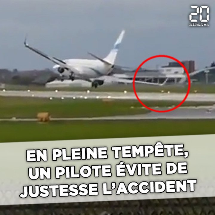 En pleine tempête, un avion a failli percuter la piste