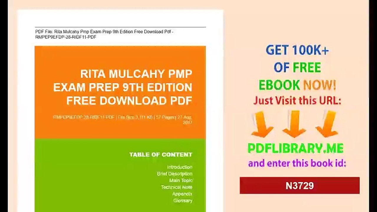 Rita Mulcahy Pmp Exam Prep 9th Edition Free Download Pdf