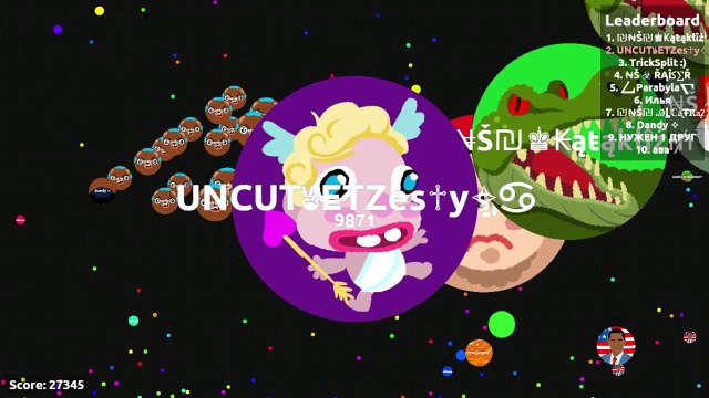 Agar.io // TRICKSPLIT CHALLENGE // MEGA HUGE POPSPLIT // Dandy & ETZesty #UNCUT GAMEPLAY