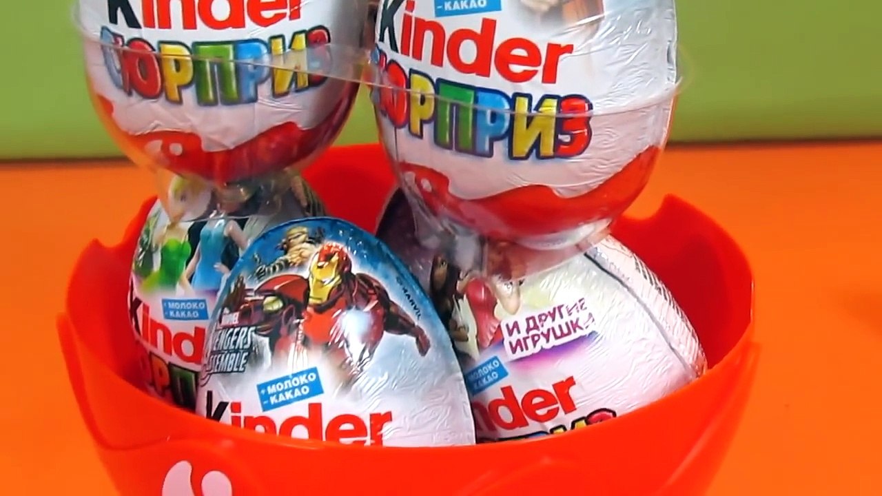 Большой Киндер Сюрприз - 7 сюрпризов внутри мистера Киндера